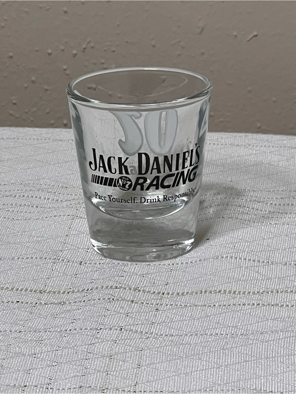 Jack Daniels Old No. 7 Racing Shot Glass 2006 Series “Pace YourSelf”